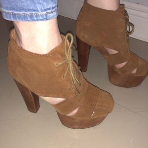 Jeffrey Campbell Camel Ankle Boots